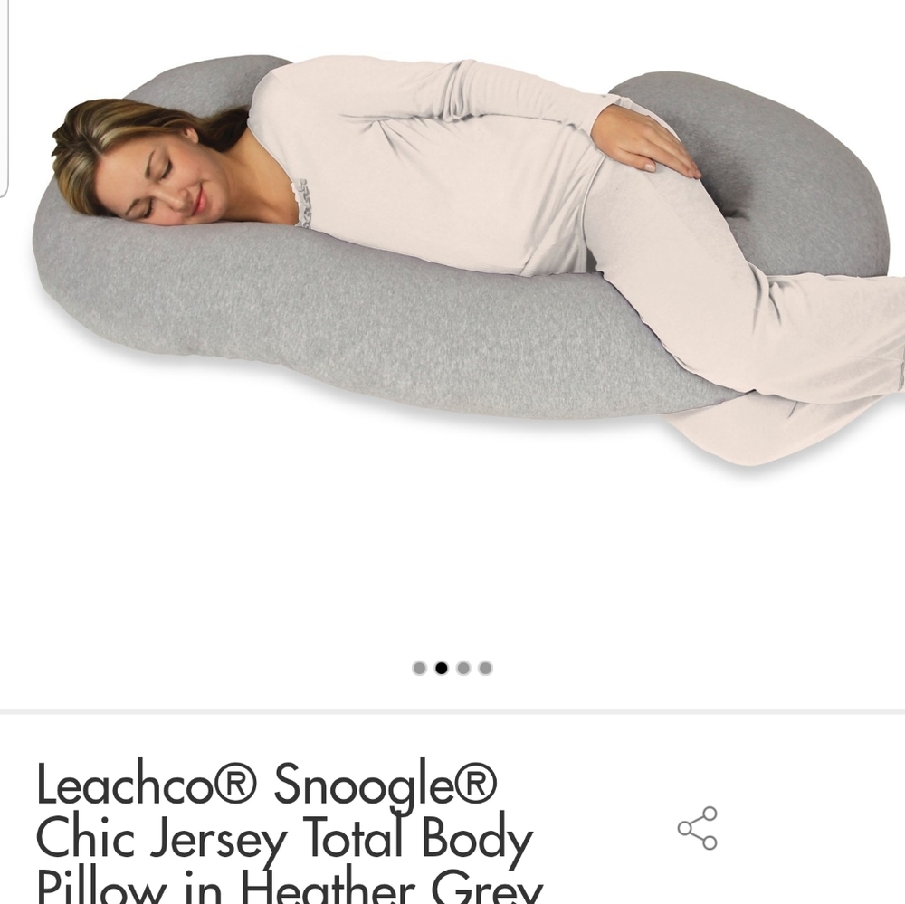 Snoogle body pillow and cover